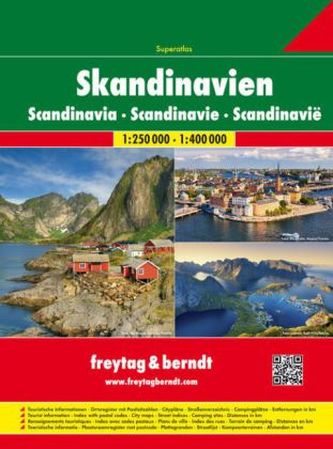 Skandinávie 1:200/400T autoatlas FB
