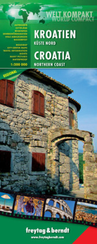 Kroatien Küste Nord/Chorvatské pobřeží-sever 1:200T/automapa