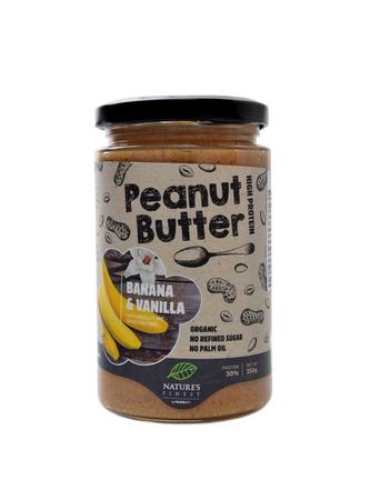 Peanut butter bio arašídový krém 350 g - banáno-vanilkový