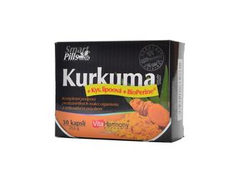 SmartPills Kurkuma + ALA + bioperin 30 kapslí