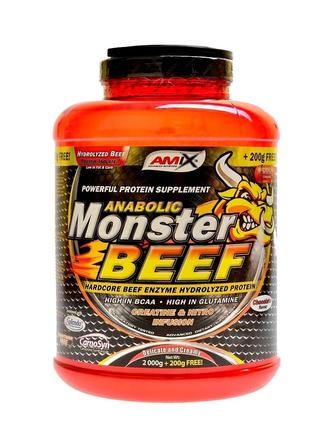 Anabolic Monster beef protein 90% 2200 g - jahoda-banán Anabolic Monster beef protein 90% 2200 g - jahoda-banán