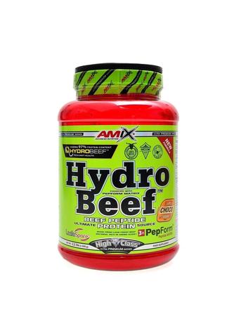 Hydrobeef peptide protein 1000 g - čokoláda-arašídy-karamel Hydrobeef peptide protein 1000 g - čokoláda-arašídy-karamel