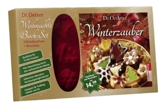 Weihnachts Back-Set, Silikon-Backform m. Booklet