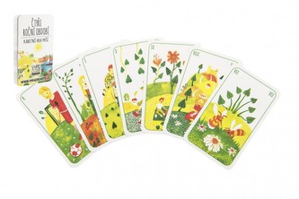 Prší jednohlavé dětské Čtyři roční období společenská hra v plastové krabičce 7x11x1,5cm