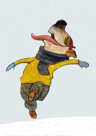 Schneeflocken, Postkarten