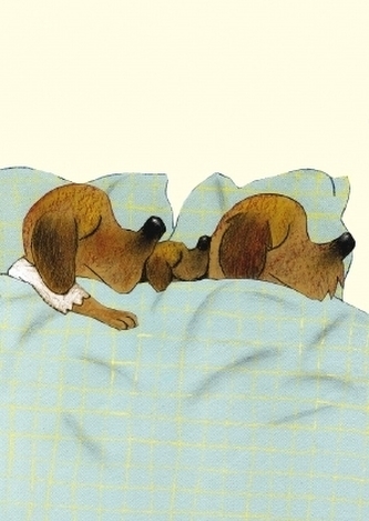 Familienbett, Postkarten