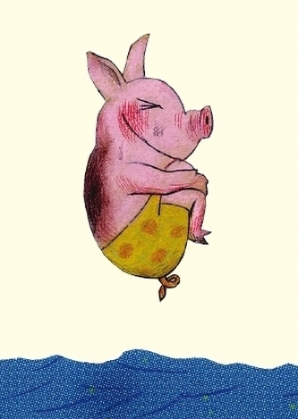 Arschbombe, Postkarten