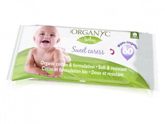 Organyc Dětské vlhčené hygienické ubrousky BIO (60 ks) - Organyc