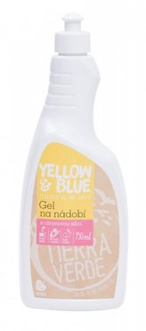 Yellow&Blue Gel na nádobí (750 ml) - z mýdlových ořechů v biokvalitě