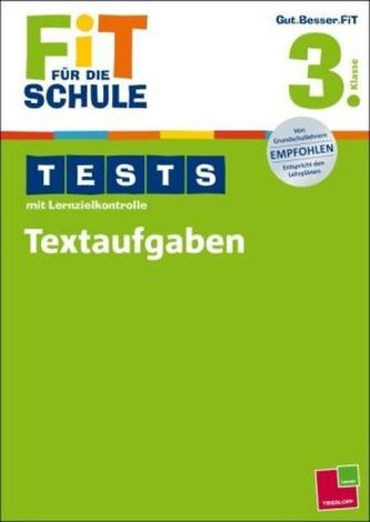 Tests mit Lernzielkontrolle, Textaufgaben 3. Klasse