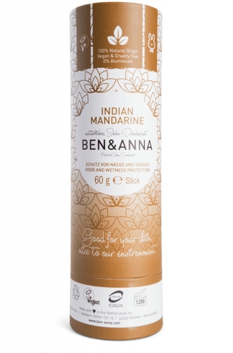Ben & Anna Tuhý deodorant BIO (60 g) - Indická mandarinka