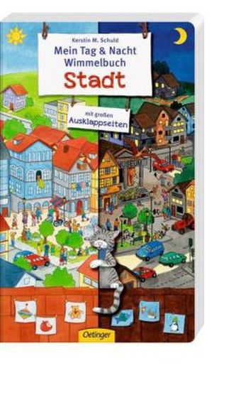 Mein Tag & Nacht Wimmelbuch Stadt