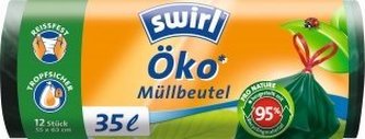 Swirl Eko Zatahovací pytle (12 ks) - 35 l - z 95 % z recyklovaných materiálů