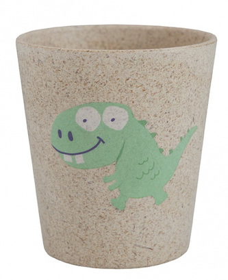 Jack n' Jill Dětský kelímek Dino - z bambusu a rýžových zrn