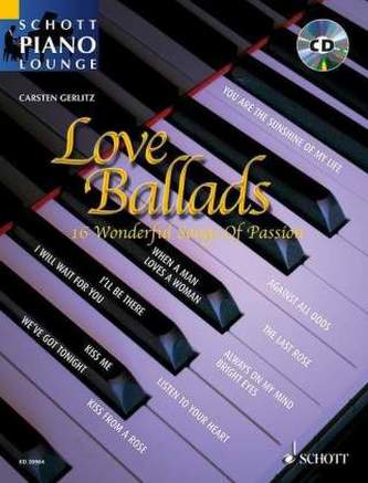 Love Ballads, für Klavier, m. Audio-CD