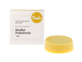 Navia Tuhý sprchový balzám Sladké pokušení BIO (40 g) - s kakaovým a mangovým máslem