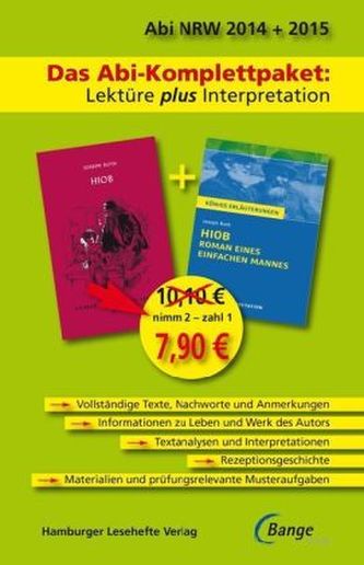 Das Abi-Komplettpaket: Lektüre plus Interpretation - Hiob. Roman eines einfachen Mannes Das Abi-Komplettpaket: Lektüre plus Interpretation - Hiob. Roman eines einfachen Mannes