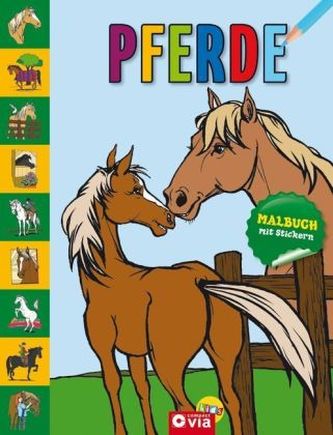 Pferde, Malbuch Pferde, Malbuch