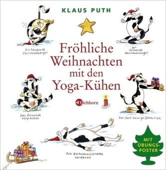 Fröhliche Weihnachten mit den Yoga-Kühen