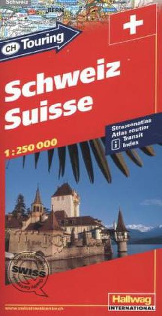 Hallwag Strassenatlas Schweiz. Hallwag Strassenatlas Suisse