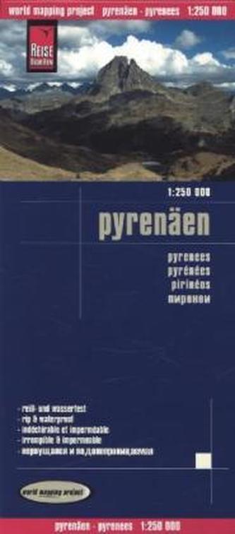 World Mapping Project Pyrenäen. Pyrenees. Pyrénées. Pirinéos