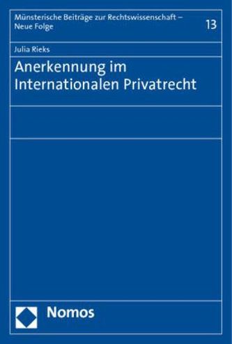 Anerkennung im Internationalen Privatrecht