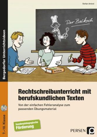 Rechtschreibunterricht mit berufskundlichen Texten, m. CD-ROM