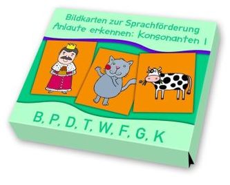 Anlaute erkennen: Konsonanten (Bildkarten). Tl.1