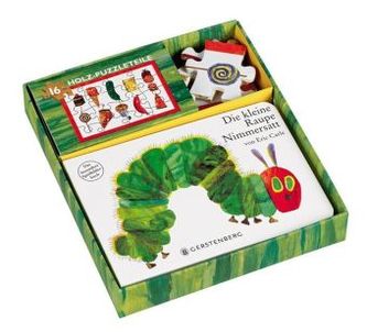 Die kleine Raupe Nimmersatt m. Holzpuzzle