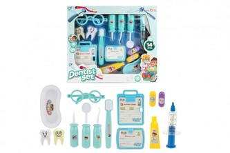 Sada zubař/doktor 14ks plast v krabici 34x29x4,5cm