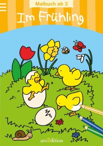 Im Frühling, Malbuch Im Frühling, Malbuch