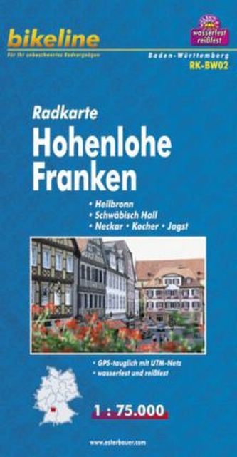 Bikeline Radkarte Hohenlohe, Franken