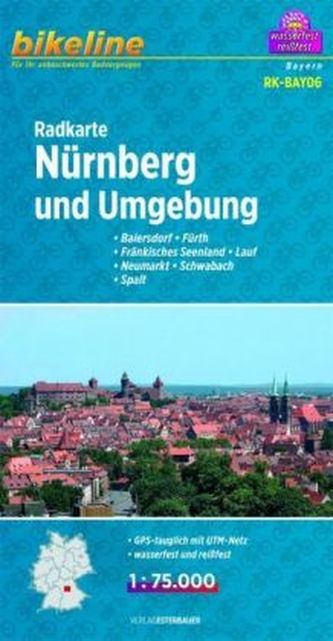 Bikeline Radkarte Nürnberg und Umgebung