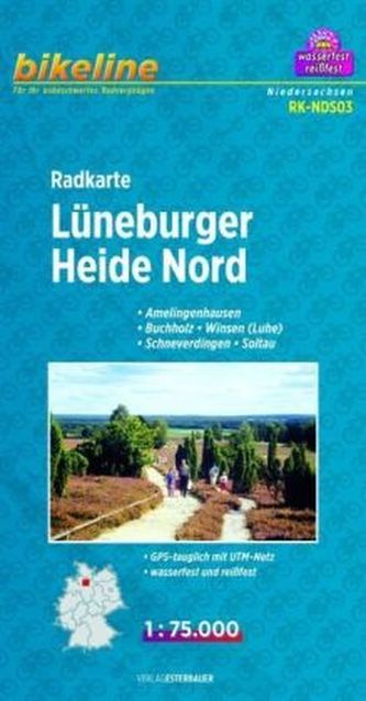 Bikeline Radkarte Lüneburger Heide Nord