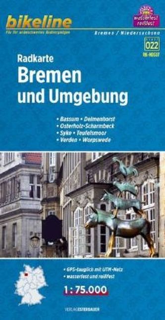 Bikeline Radkarte Bremen und Umgebung