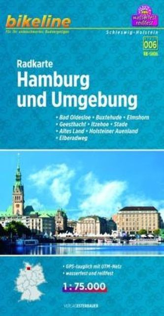 Bikeline Radkarte Hamburg und Umgebung