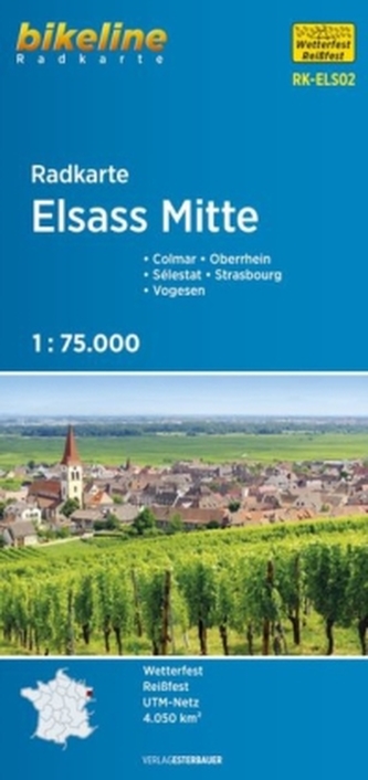 Bikeline Radkarte Elsass Mitte