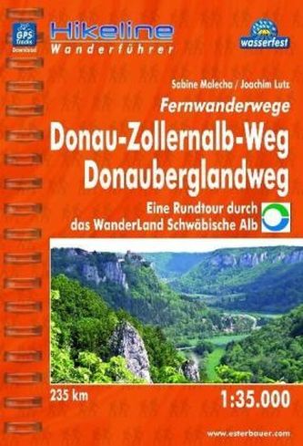 Hikeline Wanderführer Fernwanderwege Donau-Zollernalb-Weg, Donauberglandweg