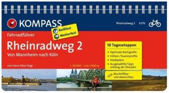 Kompass Fahrradführer Rheinradweg. Bd.2