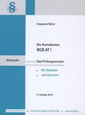 BGB-AT, Karteikarten. Tl.1