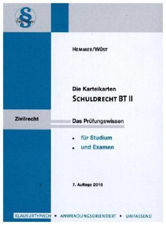 Karteikarten Schuldrecht BT II. Tl.2