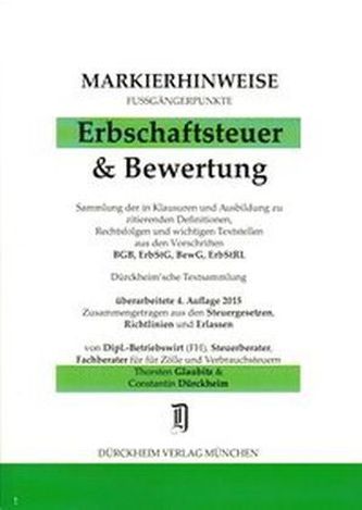 Erbschaftsteuer (ErbSt) & Bewertung, Markierhinweise/Fußgängerpunkte