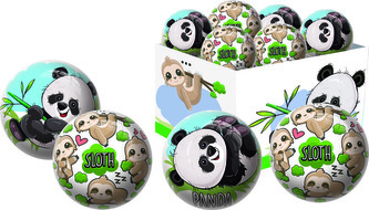 Míč Panda/Lenochod 2 15 cm