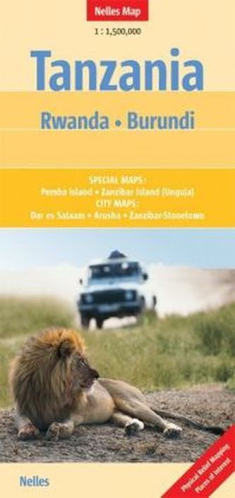 Nelles Maps Tanzania, Rwanda, Burundi