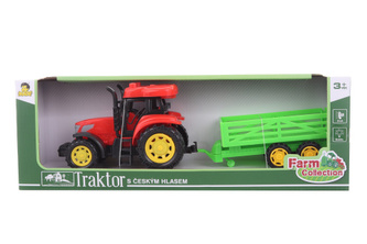 Traktor s přívěsem česky mluvící