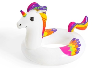 Jednorožec kruh nafukovací 119x91cm v krabici 20x20x5,5cm