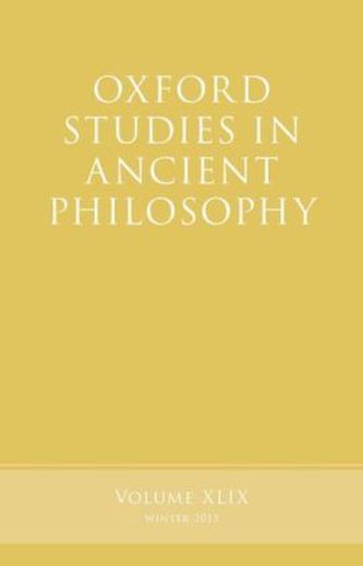 Oxford Studies in Ancient Philosophy. Vol.49