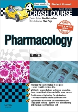 Crash Course: Pharmacology Updated Print + eBook edition