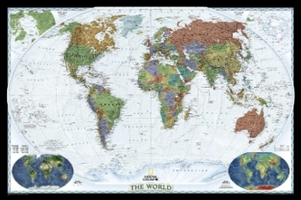 National Geographic Map World Decorator, Political Map, Planokarte