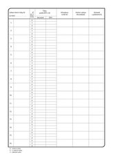 Kniha denních odvodů tržeb, A4, 100 listů